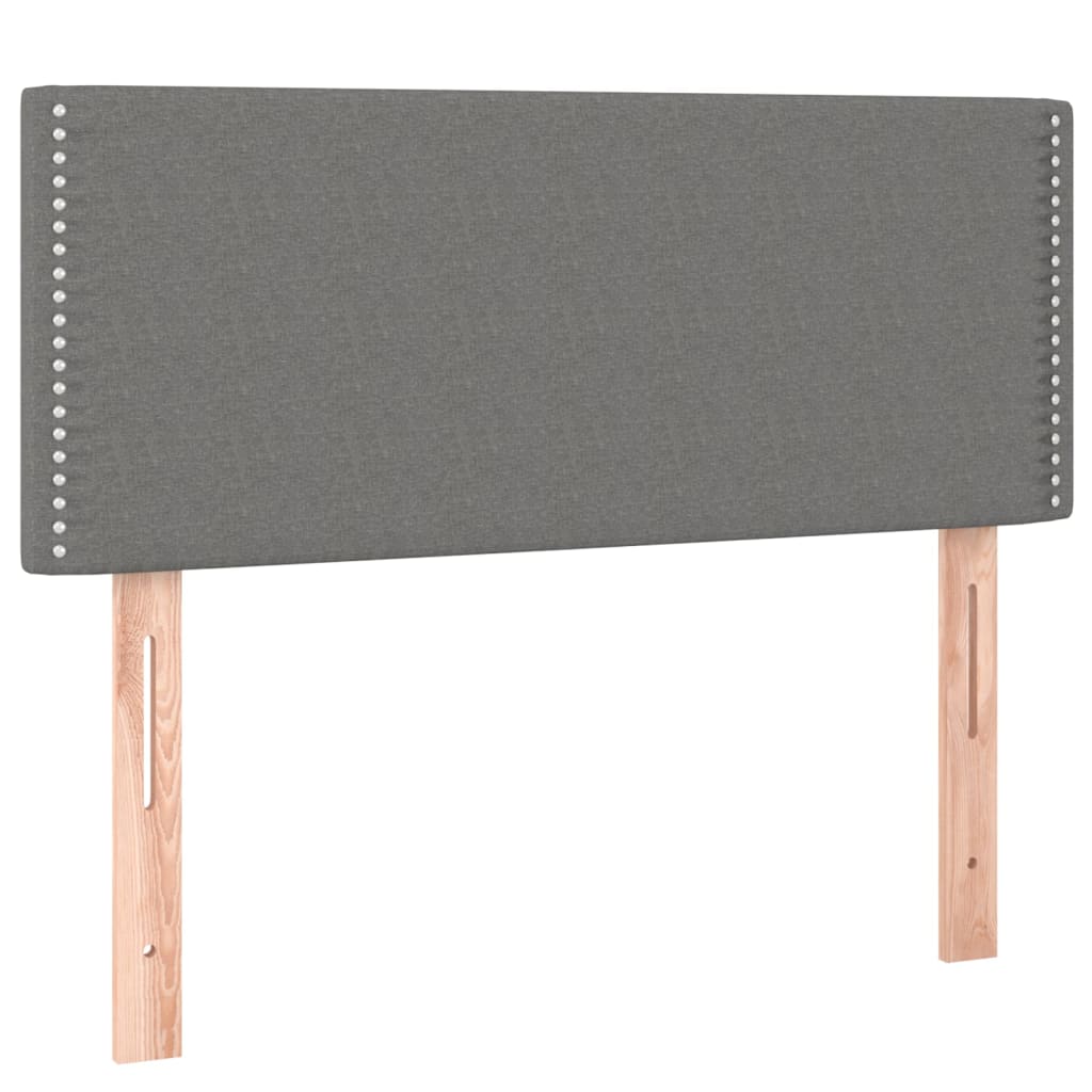 Cabecero de tela gris oscuro 100x5x78/88 cm 345905