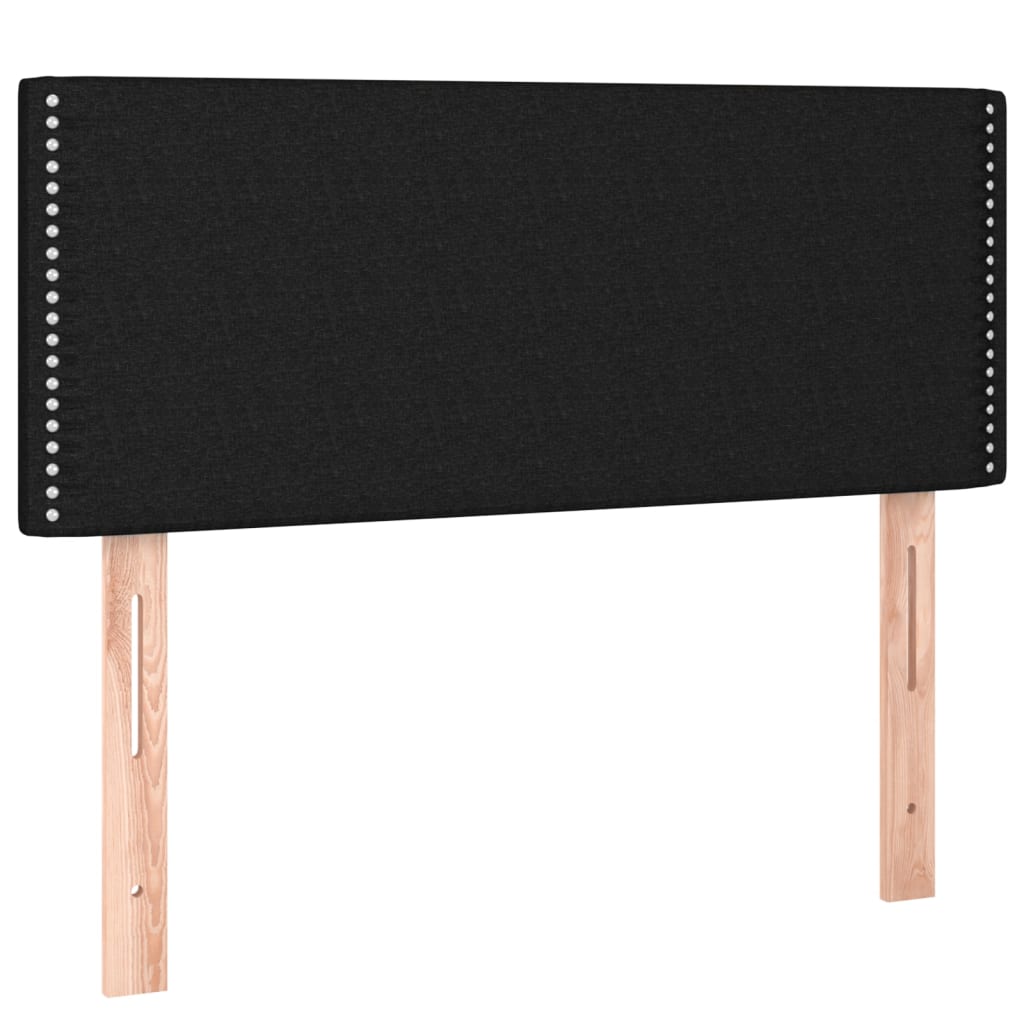 Cabecero de tela negro 100x5x78/88 cm 345906