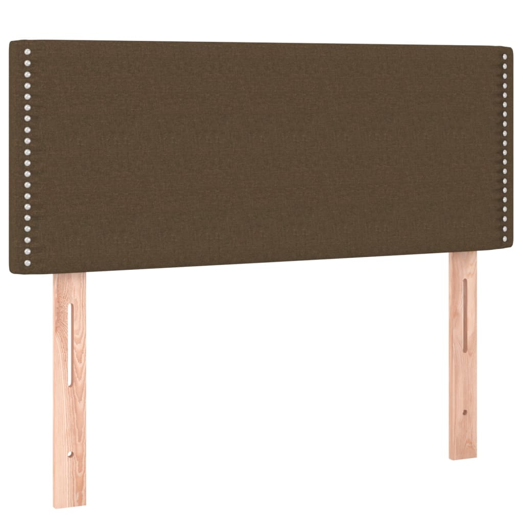 Cabecero de tela marrón oscuro 100x5x78/88 cm 345907