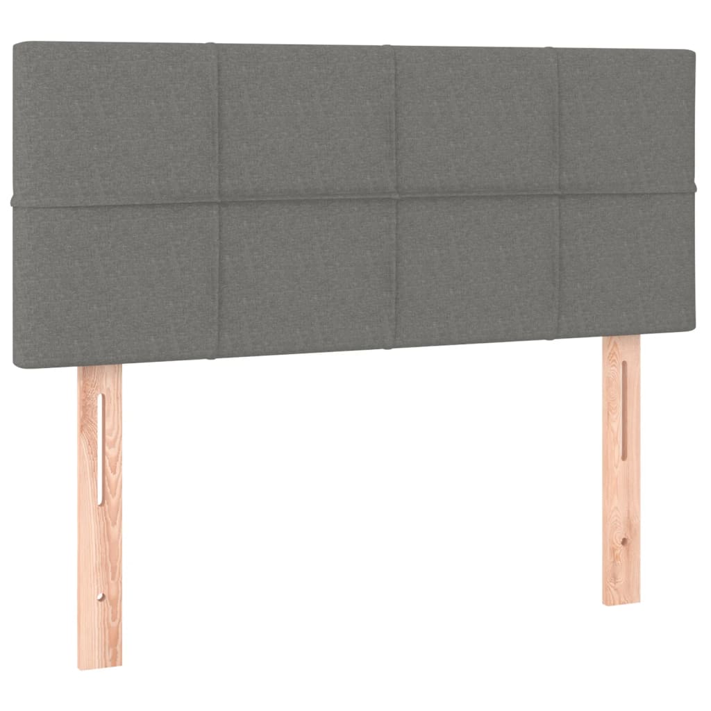 Cabecero de tela gris oscuro 80x5x78/88 cm 346005