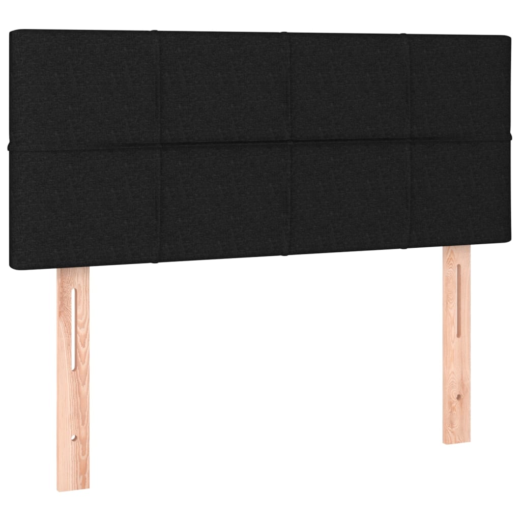 Cabecero de tela negro 90x5x78/88 cm 346020