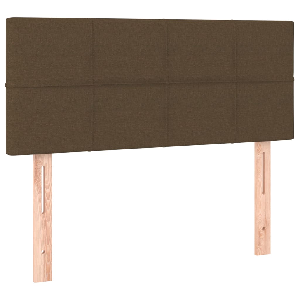 Cabecero de tela marrón oscuro 90x5x78/88 cm 346021