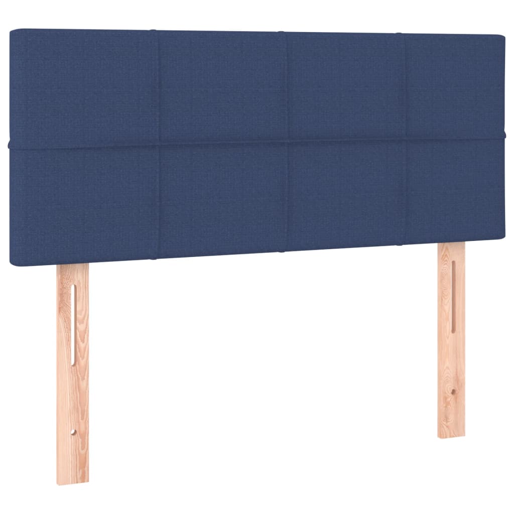 Cabecero de tela azul 90x5x78/88 cm 346024