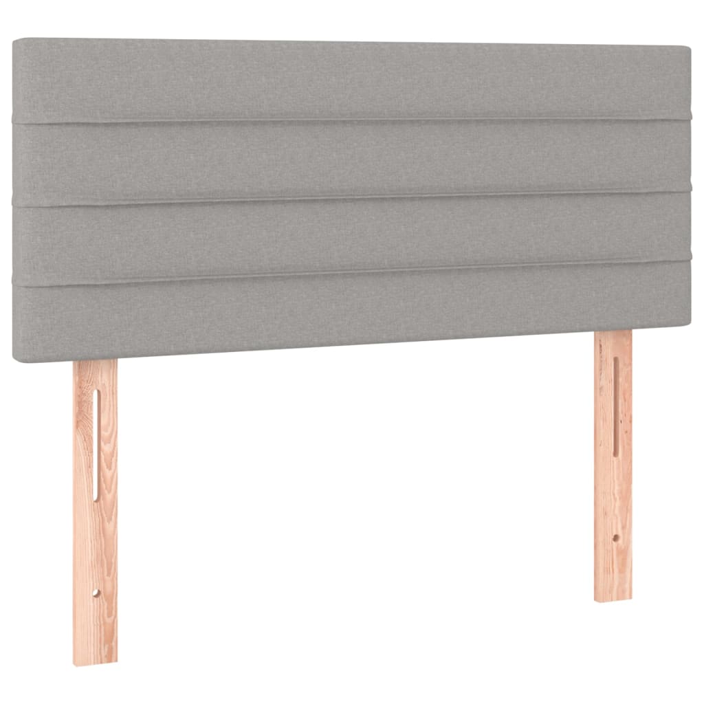 Cabecero de tela gris claro 80x5x78/88 cm 346102