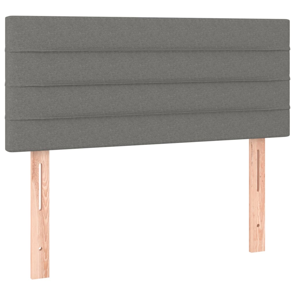 Cabecero de tela gris oscuro 80x5x78/88 cm 346103