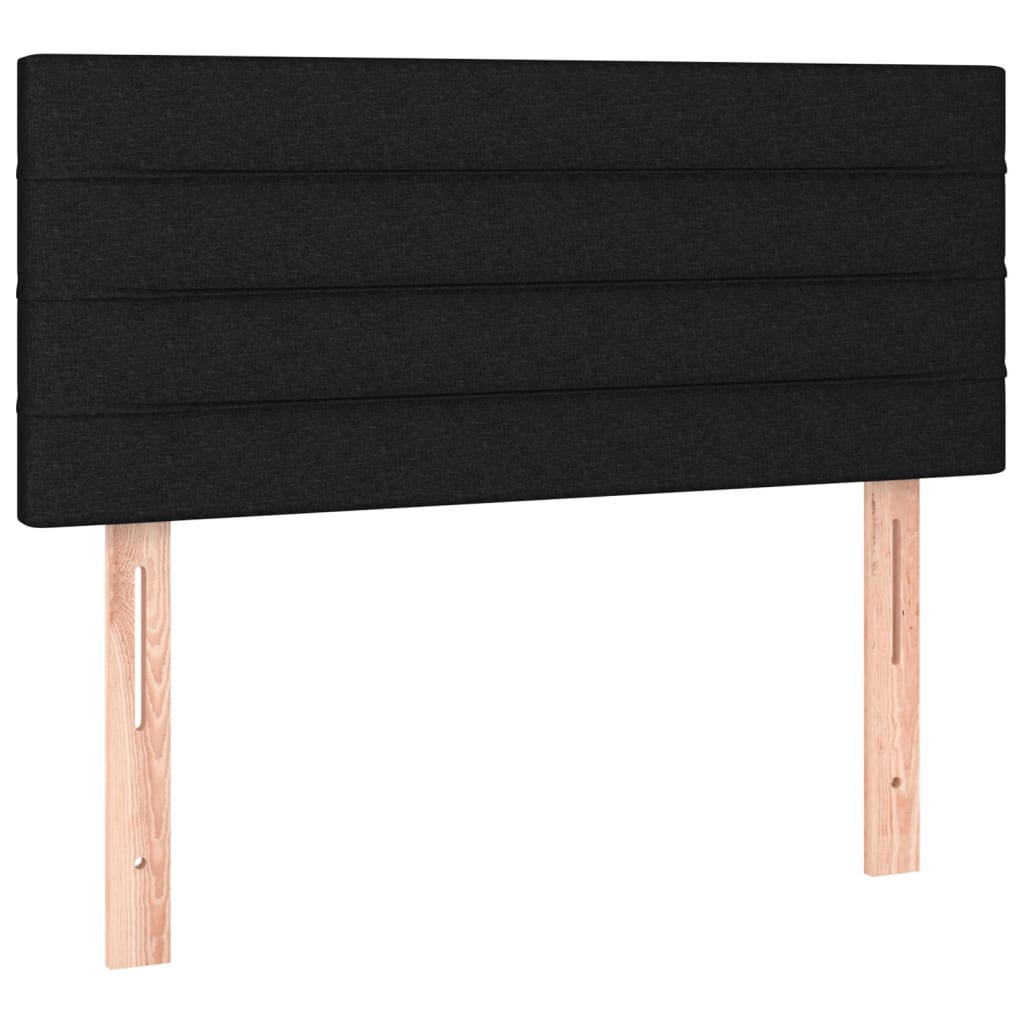 Cabecero de tela negro 90x5x78/88 cm 346118