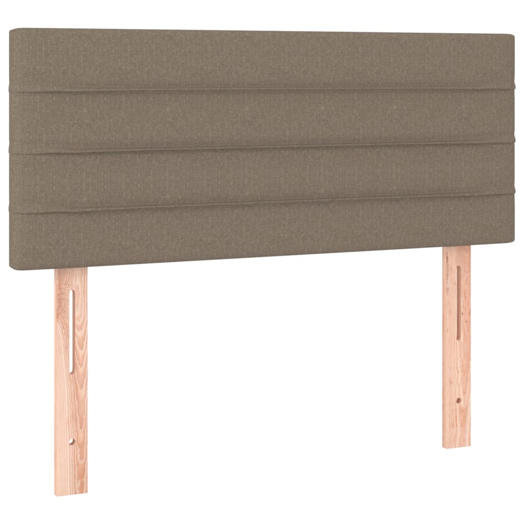 Cabecero de tela gris taupe 90x5x78/88 cm 346120