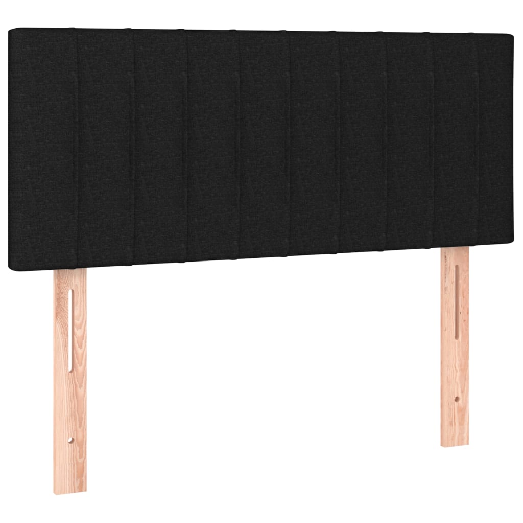 Cabecero de tela negro 80x5x78/88 cm 346202