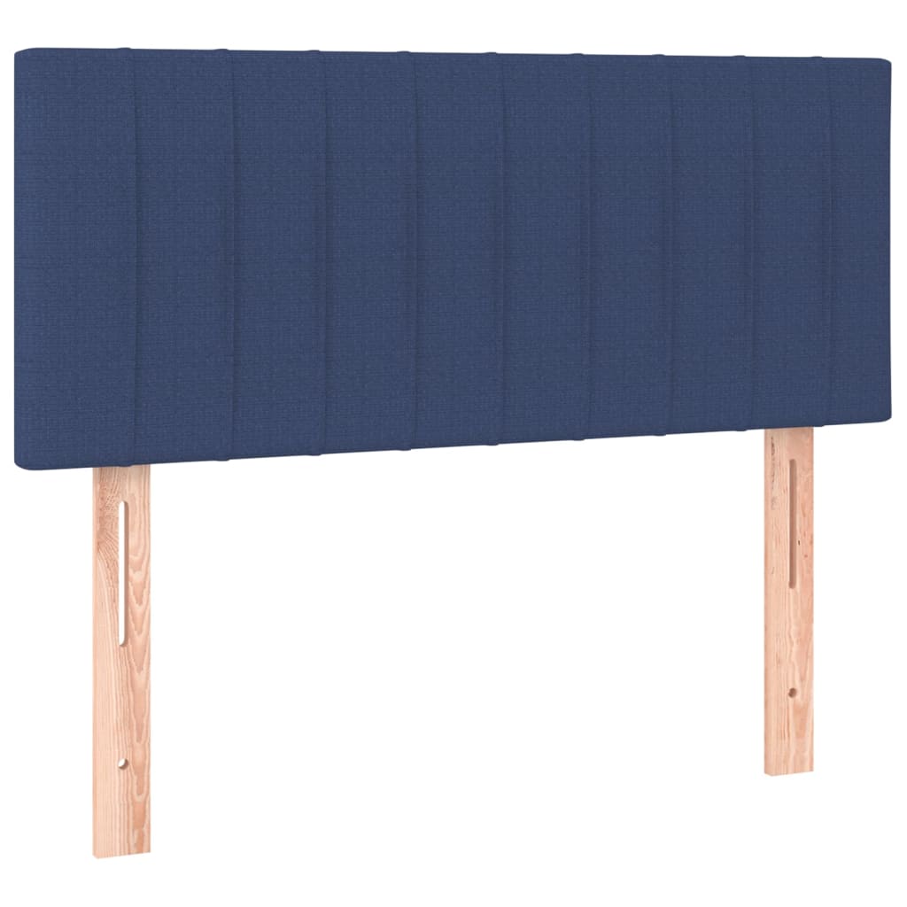 Cabecero de tela azul 80x5x78/88 cm 346206