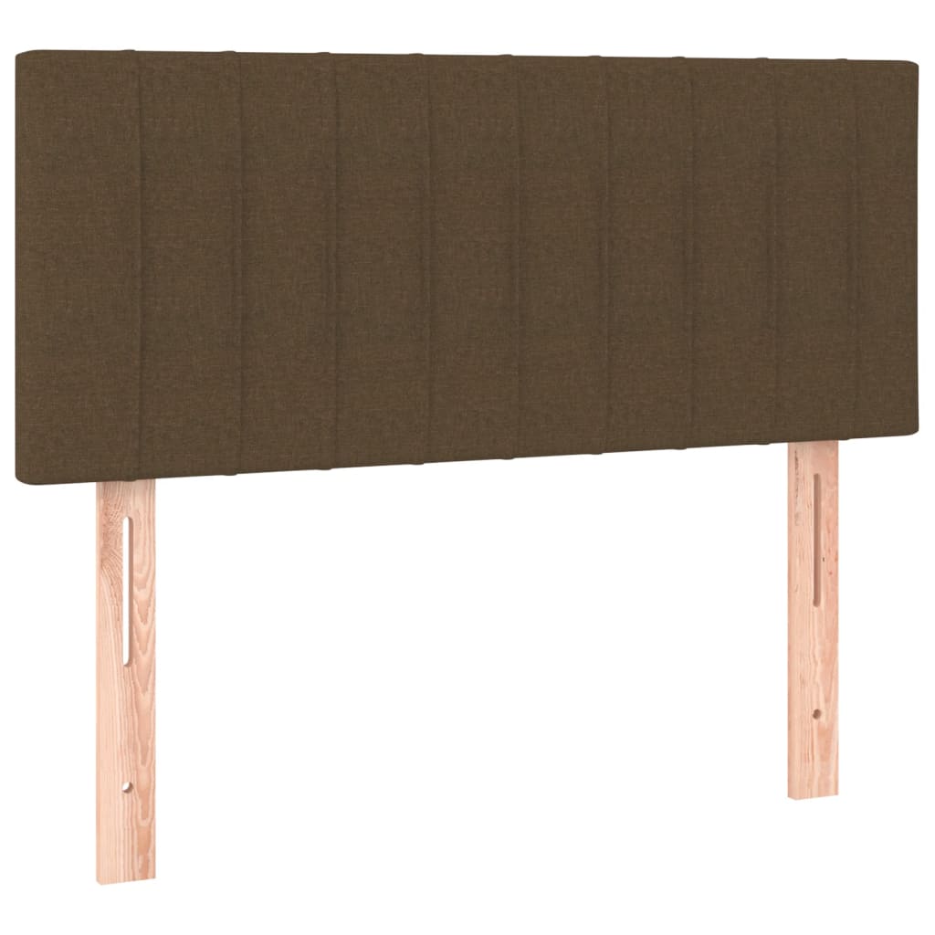 Cabecero de tela marrón oscuro 90x5x78/88 cm 346217