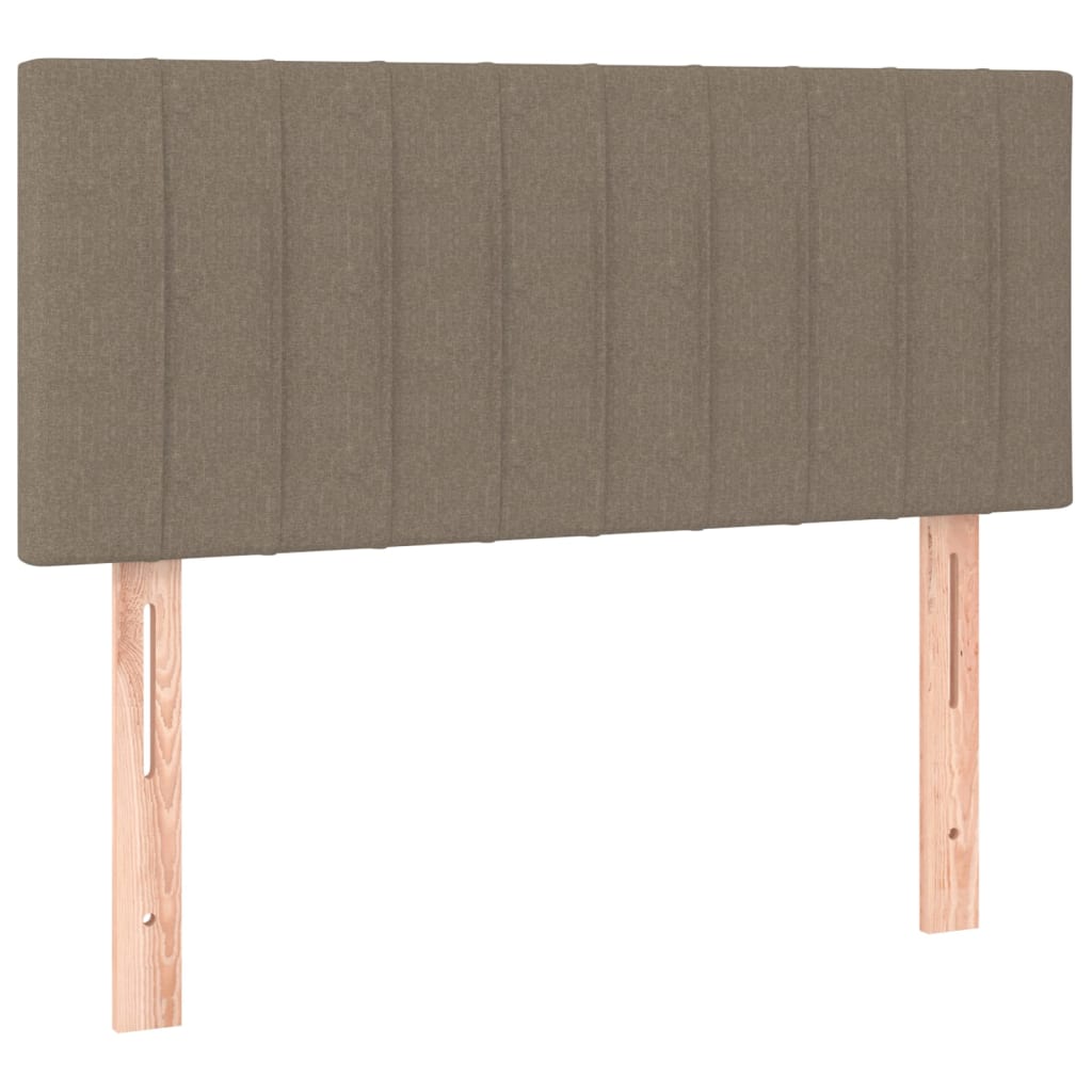 Cabecero de tela gris taupe 90x5x78/88 cm 346218