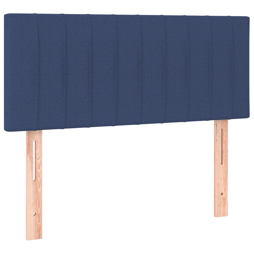 Cabecero de tela azul 90x5x78/88 cm 346220