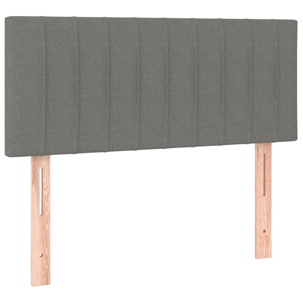 Cabecero de tela gris oscuro 100x5x78/88 cm 346229