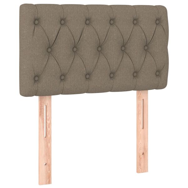 Cabecero de tela gris taupe 80x7x78/88 cm Taupé 80 cm