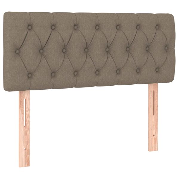 Cabecero de tela gris taupe 100x7x78/88 cm Taupé 100 cm
