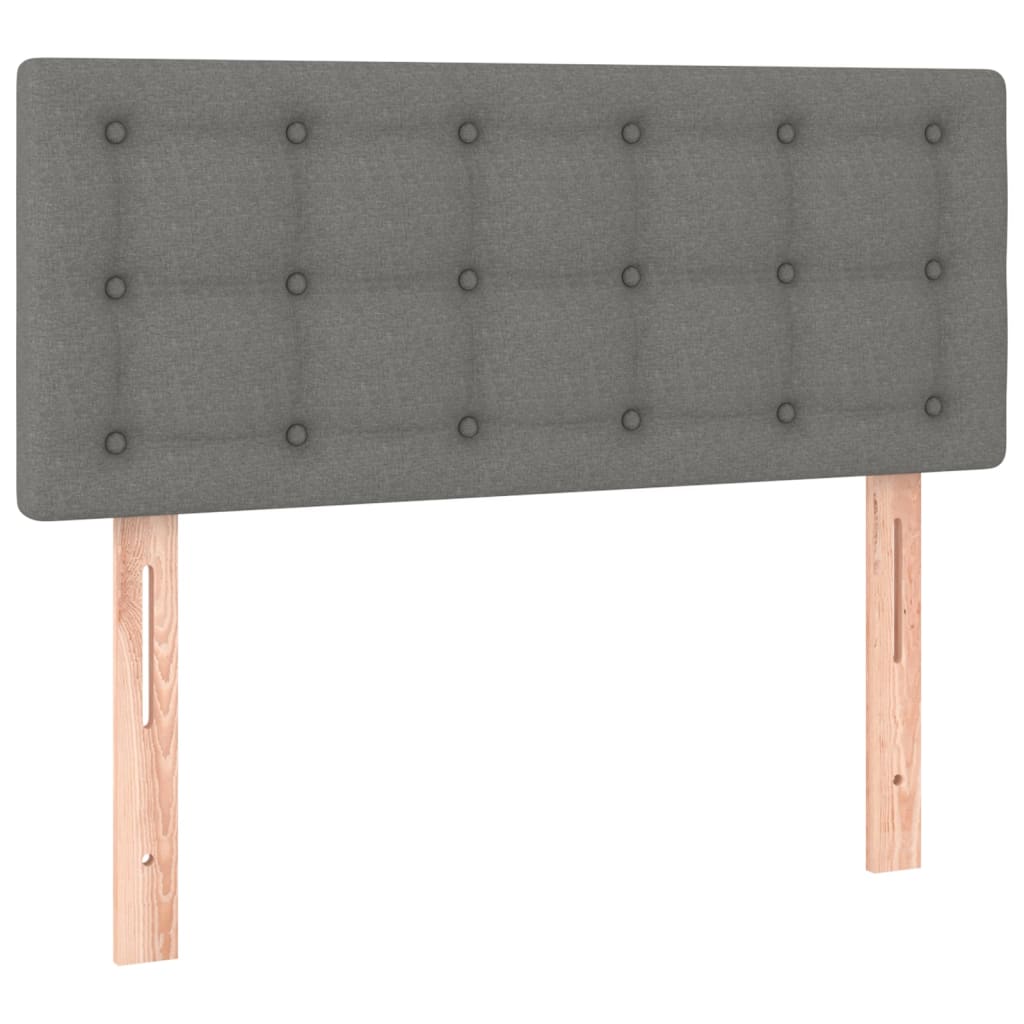 Cabecero de tela gris oscuro 80x5x78/88 cm 346397