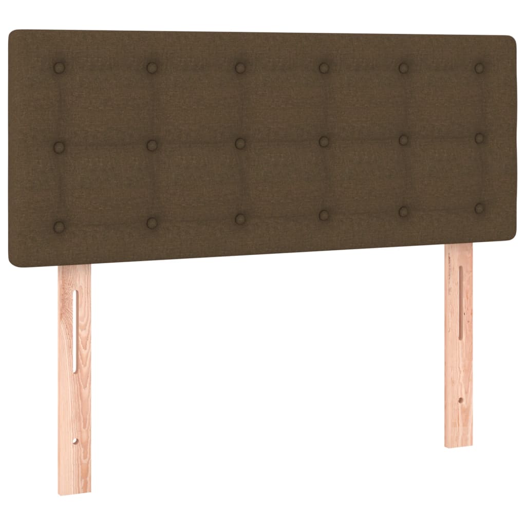 Cabecero de tela marrón oscuro 80x5x78/88 cm 346399