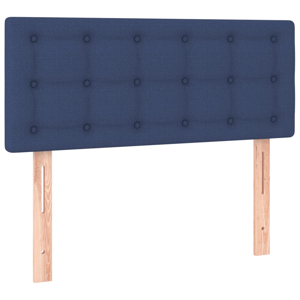 Cabecero de tela azul 80x5x78/88 cm 346402