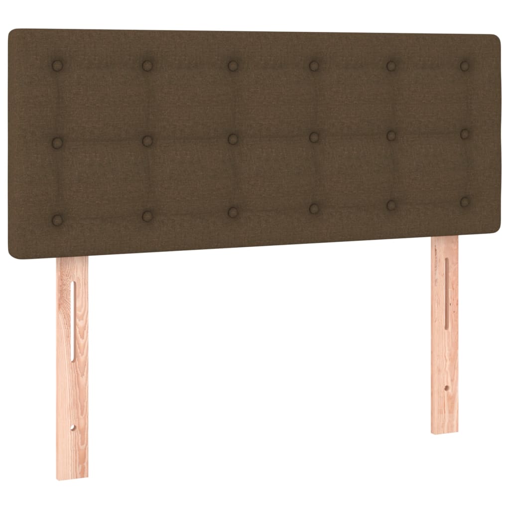 Cabecero de tela marrón oscuro 90x5x78/88 cm 346419