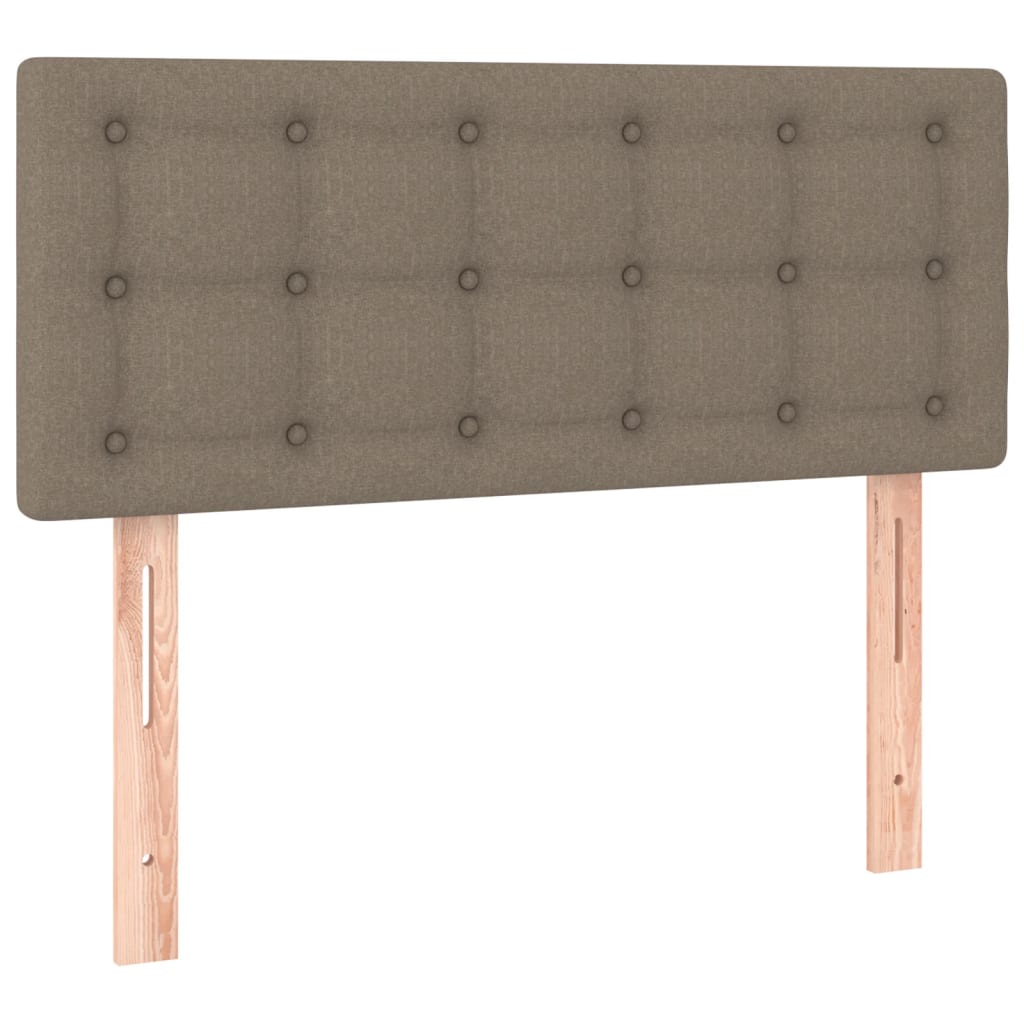 Cabecero de tela gris taupe 90x5x78/88 cm 346420