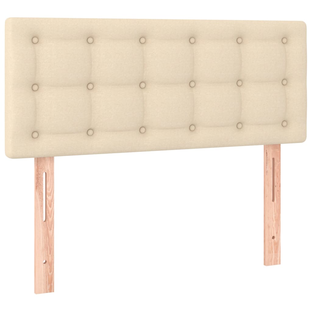 Cabecero de tela color crema 90x5x78/88 cm 346421