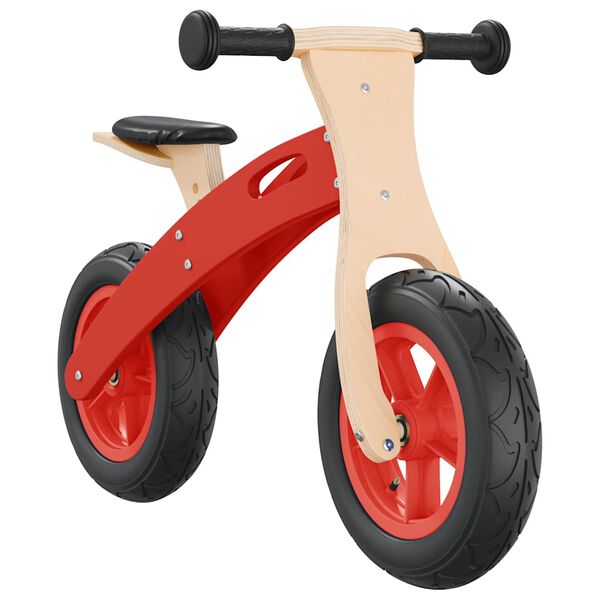 Bicicleta sin pedales para niños con neumáticos de aire rojo Rojo