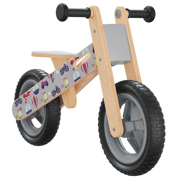 Bicicleta de equilibrio para niños estampado gris Gris