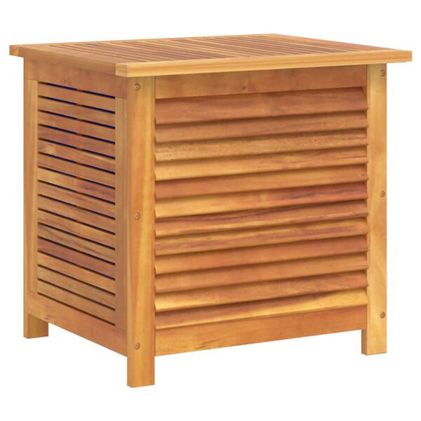 Caja de almacenaje de jardín madera maciza acacia 60x50x56 cm 60 x 50 x 56 cm