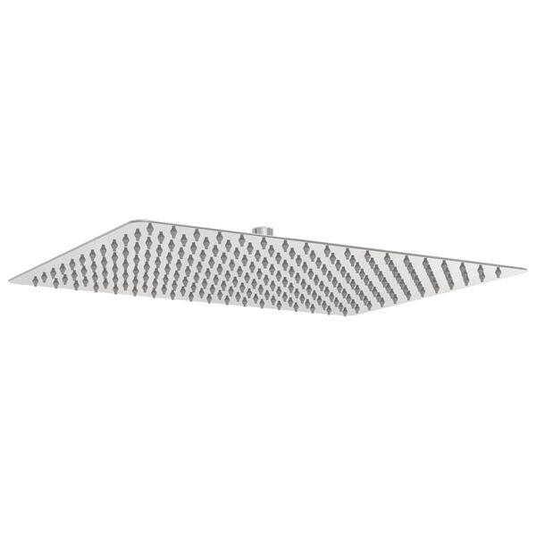 Cabezal ducha efecto lluvia acero inox 304 rectangular 40×30 cm 40 x 30 cm
