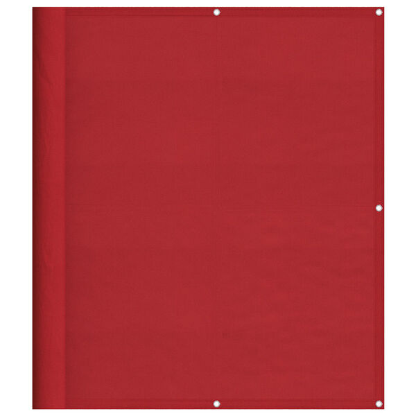 Biombo para balcón rojo 120 x 700 cm 100 % poliéster Oxford Rojo 120 x 700 cm
