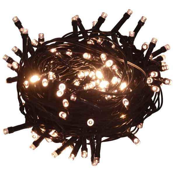 Cadena de luces 400 LEDs 40 m 8 efectos de luz blanco cálido Blanco cálido 40 m