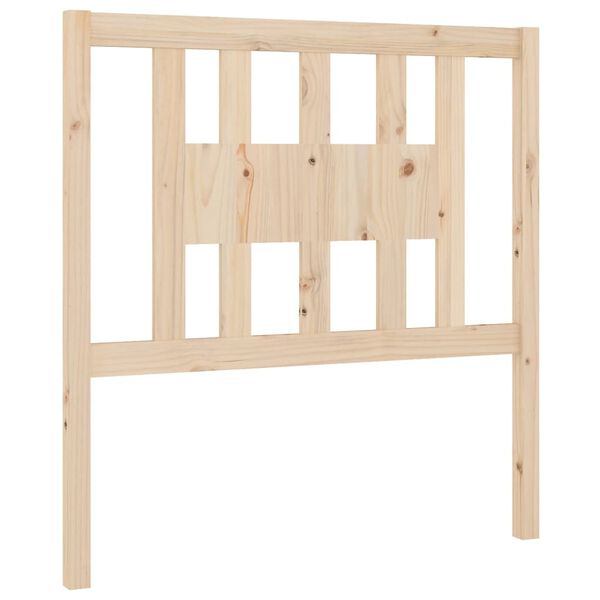 Cabecero madera maciza de pino 96x4x100 cm Natural 96 x 100 cm