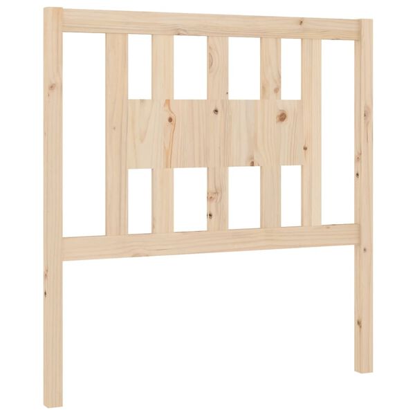 Cabecero madera maciza de pino 106x4x100 cm Natural 106 x 100 cm