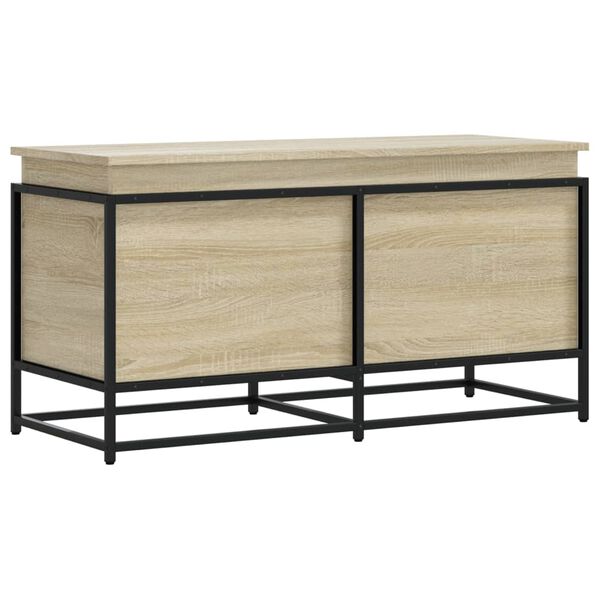 Caja de almacenaje con tapa madera roble Sonoma 100x40x515 cm Roble Sonoma 100 x 40 x 51.5 cm