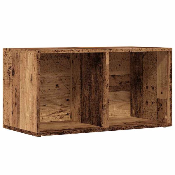 Caja de almacenaje madera de ingeniería envejecida 695x34x36cm Madera antigua