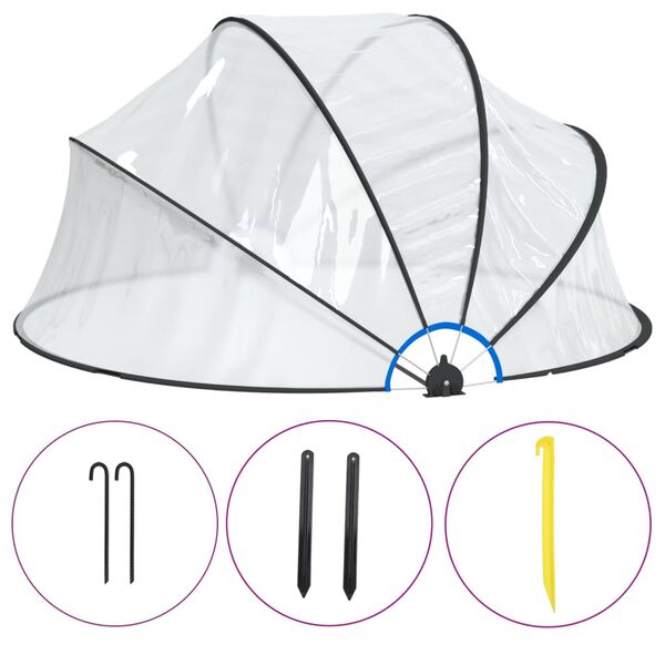 Cúpula para piscina redonda PVC 315×158 cm 315 x 158 cm