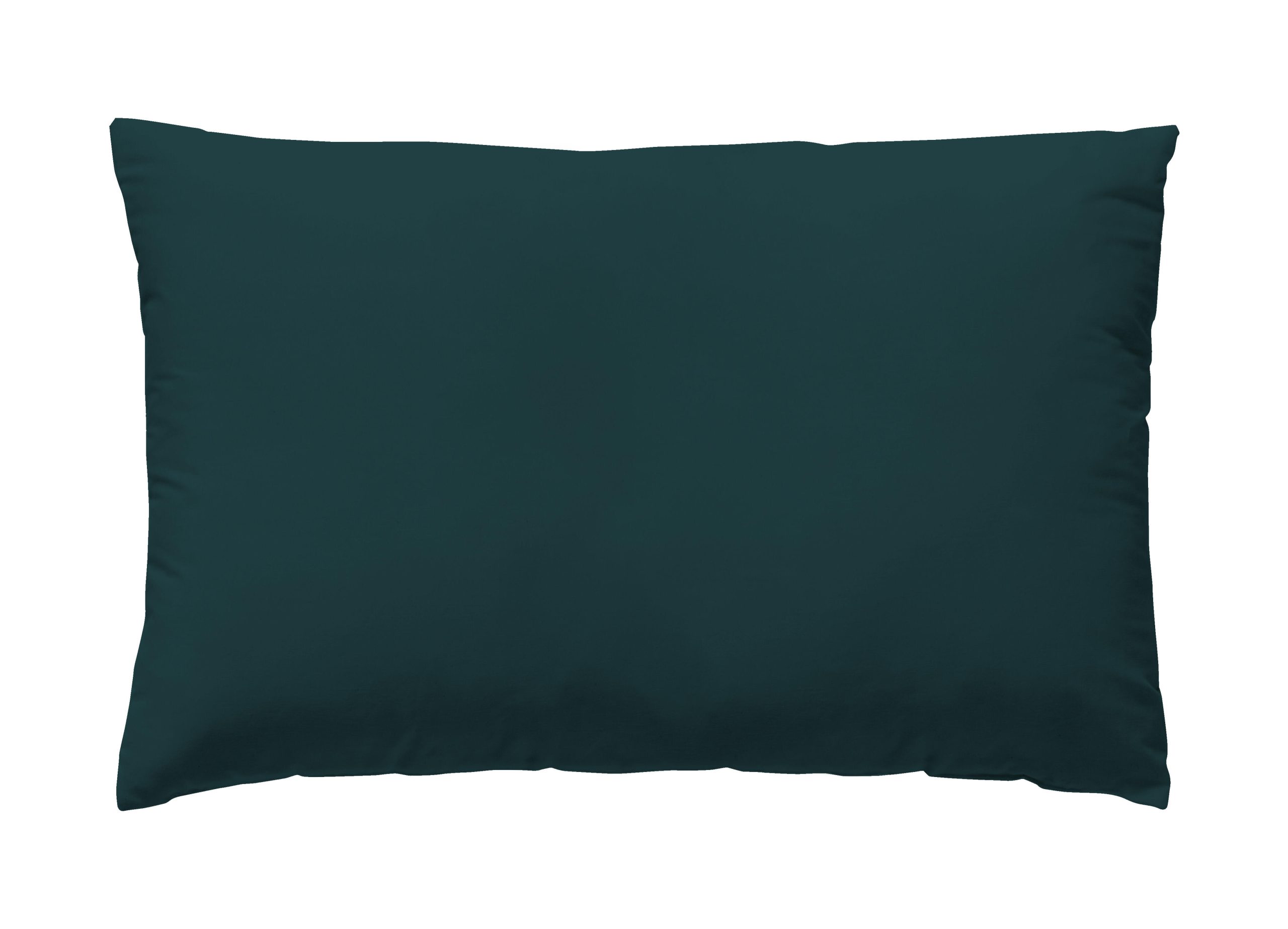 2 Fundas de almohada Wash Garment algodón percal 200 hilos verde azulado 50 x 95 cm para cama de 180 cm