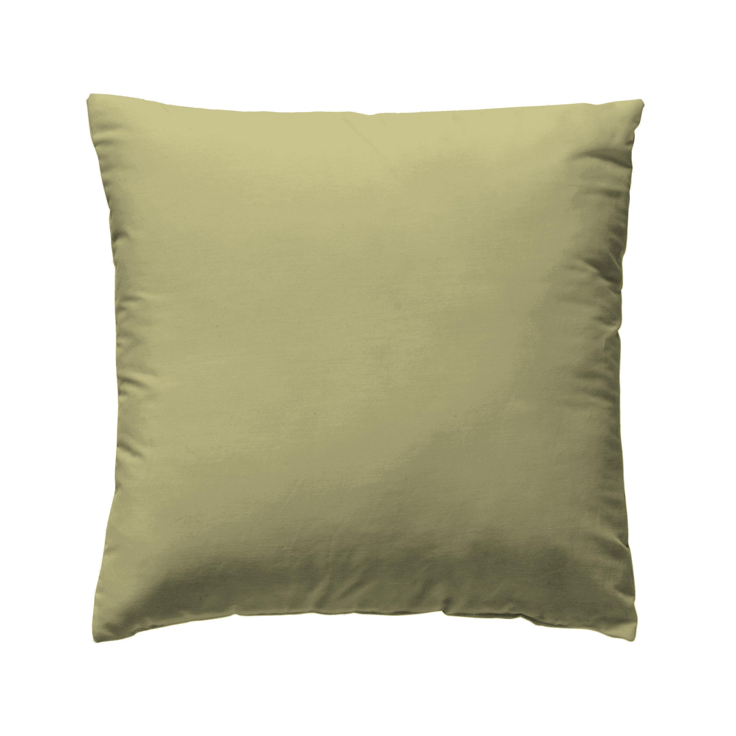2 Fundas para cuadrante de cama Wash Garment algodón percal 200 hilos amarillo 60 x 60 cm para cama de 90, 105, 135, 140, 150, 160, 180, 200 cm