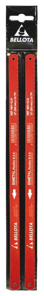 2 hojas de sierra de metal BELLOTA 46011224Bs de 300 mm de longitud