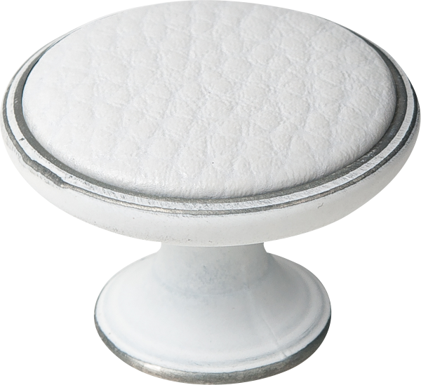 1 Pomo de mueble NESU 550Pb120 blanco, d. 25 1 Pomo de mueble NESU 550Pb120 blanco, d. 25