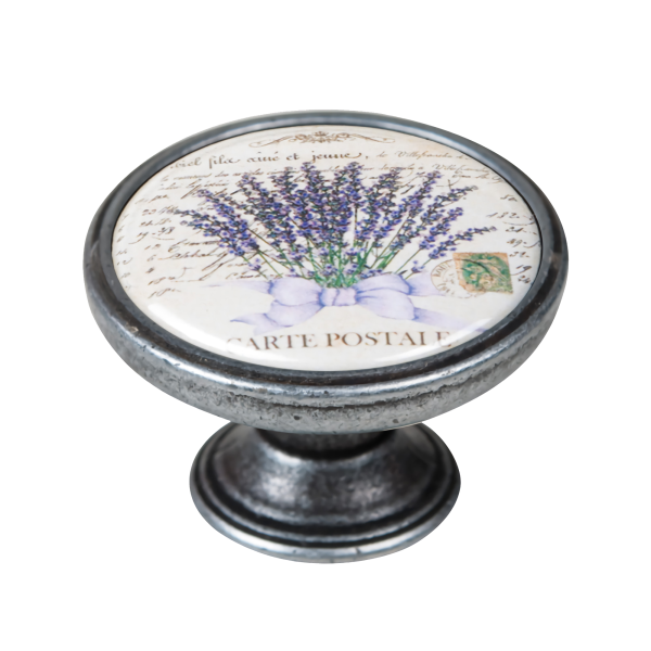 1 Pomo de mueble NESU 550Pt47 gris / plata, multicolor, d. 25 1 Pomo de mueble NESU 550Pt47 gris / plata, multicolor, d. 25