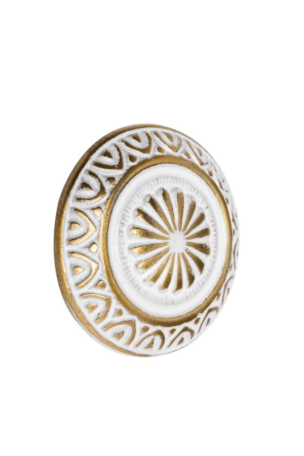 1 Pomo de mueble NESU 297Bb1 blanco, d. 25 1 Pomo de mueble NESU 297Bb1 blanco, d. 25