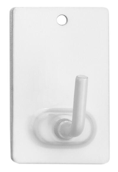 2 percha/colgador adhesivo blanco