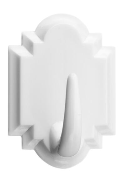 2 percha/colgador adhesivo gris