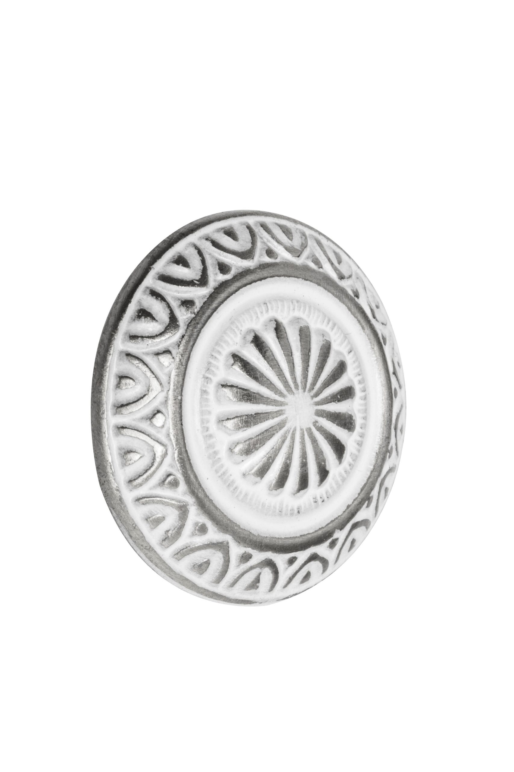1 Pomo de mueble NESU 297Pb1 gris / plata, d. 25