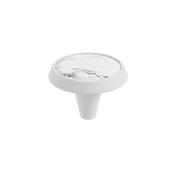 2 Pomo de mueble GAMET blanco, d. 45 2 Pomo de mueble GAMET blanco, d. 45