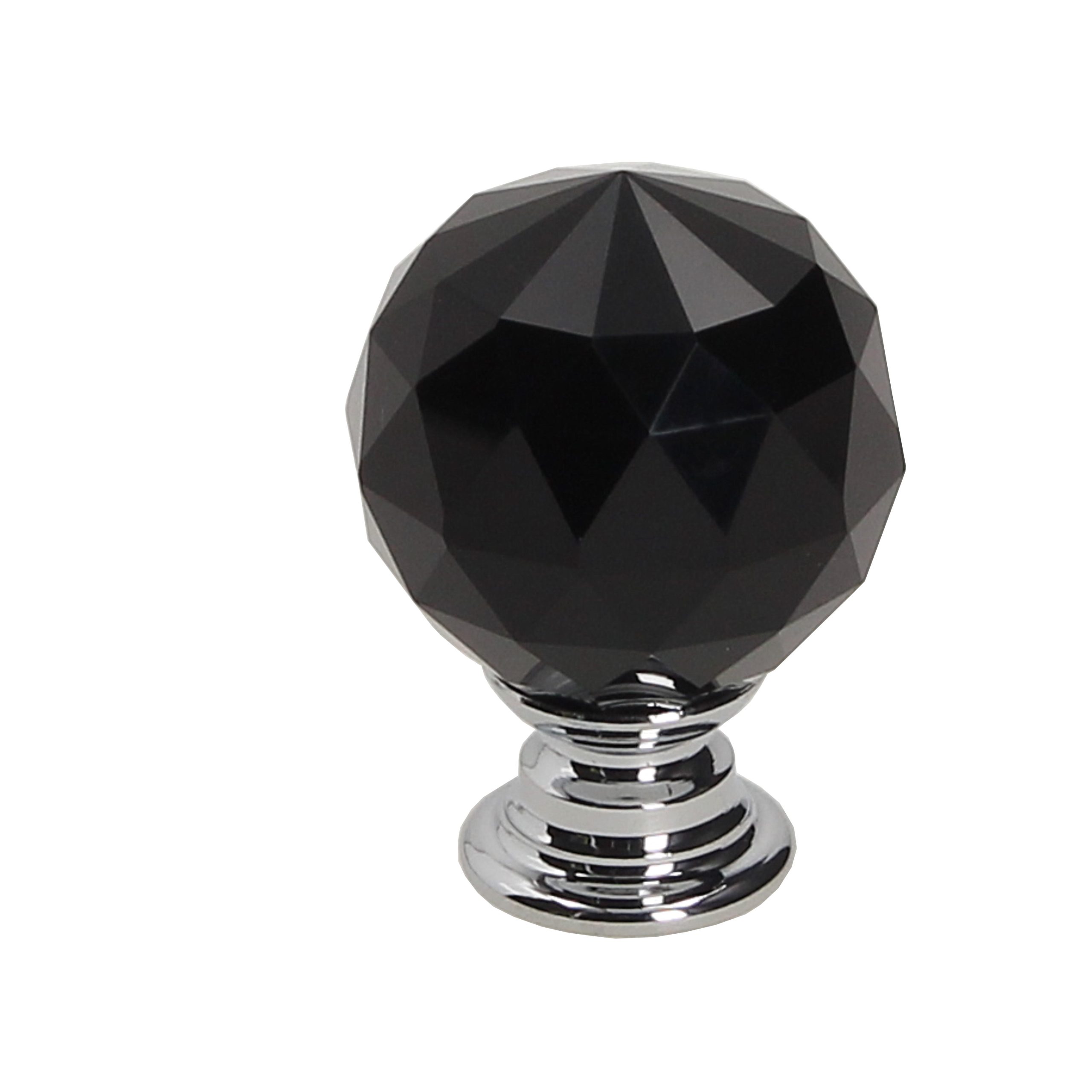 2 Pomo de mueble GAMET negro, d. 45