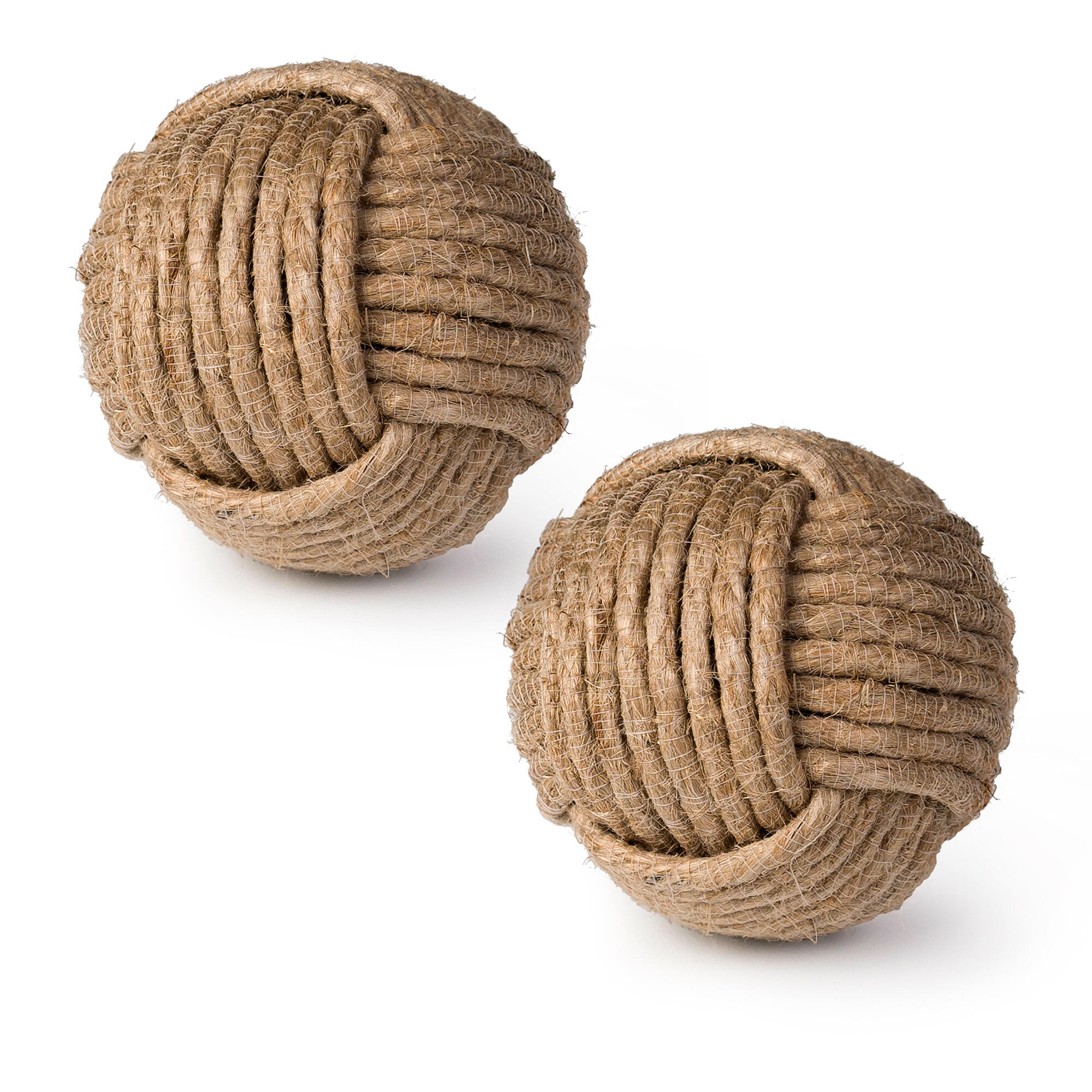 2 pomo de mueble NESU de cuerda natural d. 36mm