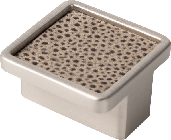 1 Pomo de mueble NESU gris / plata, marrón 1 Pomo de mueble NESU gris / plata, marrón