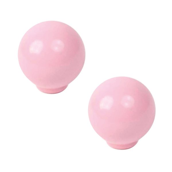 2 Pomo de mueble redondo ABS rosa ø 29 mm 2 Pomo de mueble redondo ABS rosa ø 29 mm